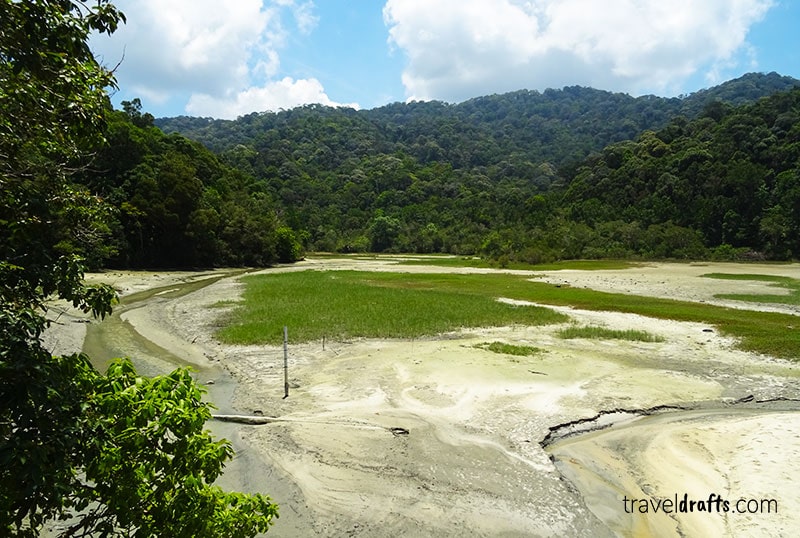 The meromictic lake in the Penang National Park trail 